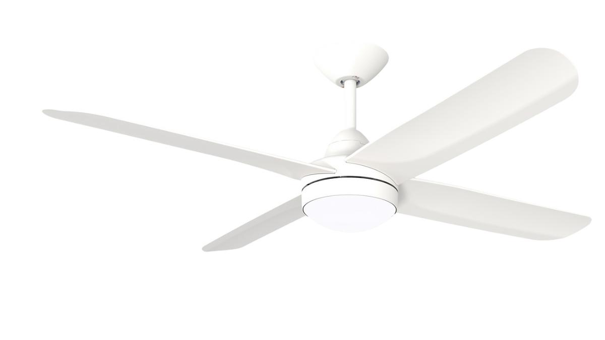 C/FAN X-OVER 52IN 1320MM DC 4BL + LED WH