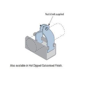 PIPE CLAMP 2PIECE 19MM G/B